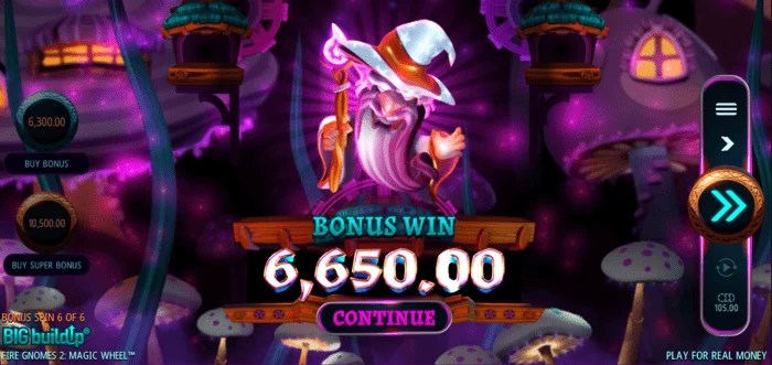 Fire Gnomes 2 Magic Wheel – bonusová výhra